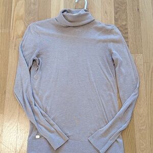 Lauren Ralph Lauren XS Tan Turtleneck Sweater RL Logo